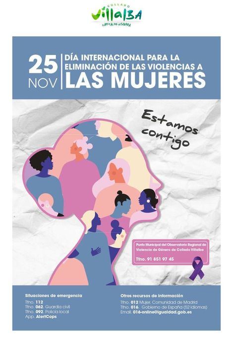 Collado Villalba conmemora el Día Internacional de la Eliminación de la Violencia contra las Mujeres