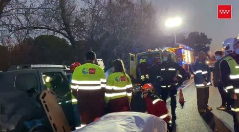 Cuatro heridos en un nuevo accidente en la M-600 a la altura de El Escorial
 