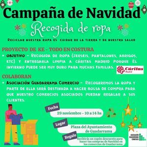 Guadarrama Comercio premia la entrega solidaria de ropa con descuentos en 40 establecimientos