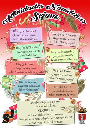 El Servicio de Juventud de Guadarrama programa actividades de Navidad para los más pequeños