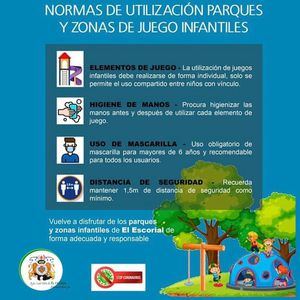 El Escorial reabre sus parques infantiles para favorecer el ocio al aire libre esta Navidad