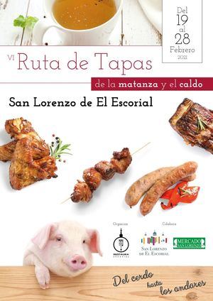 San Lorenzo de el Escorial propone la VI Ruta de tapas de matanza hasta el 28 de febrero