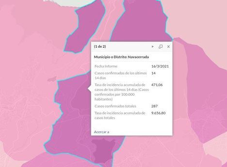 La Comunidad de Madrid confina desde el 22 de marzo Navacerrada por la alta incidencia del COVID19