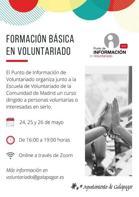 Galapagar ofrece un curso online de formación básica en voluntariado