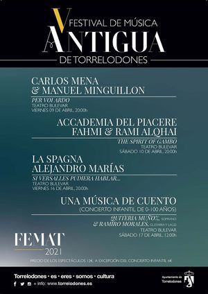 Del 9 al 17 de abril se celebra en Torrelodones el V Festival de Música Antigua, FEMAT