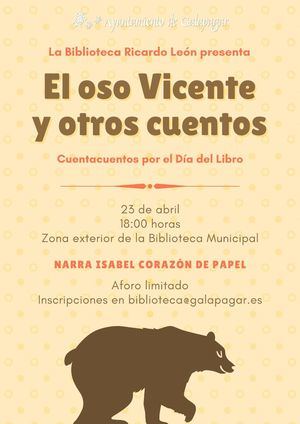 La Biblioteca de Galapagar organiza un cuentacuentos al aire libre con motivo del Día del Libro