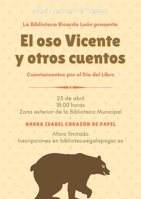 La Biblioteca de Galapagar organiza un cuentacuentos al aire libre con motivo del Día del Libro