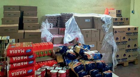 Guadarrama realiza un nuevo reparto de 8 toneladas de alimentos procedentes del FEAD