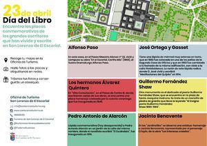 San Lorenzo de El Escorial propone una ruta literaria con premio final con motivo del Día del Libro
 