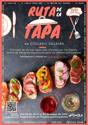 Hasta el 23 de mayo, 21 bares y restaurantes participan en la Ruta de la Tapa de Collado Villalba