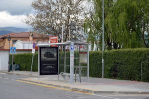 Nuevos trabajos de accesibilidad en las paradas de la red interurbana de Guadarrama