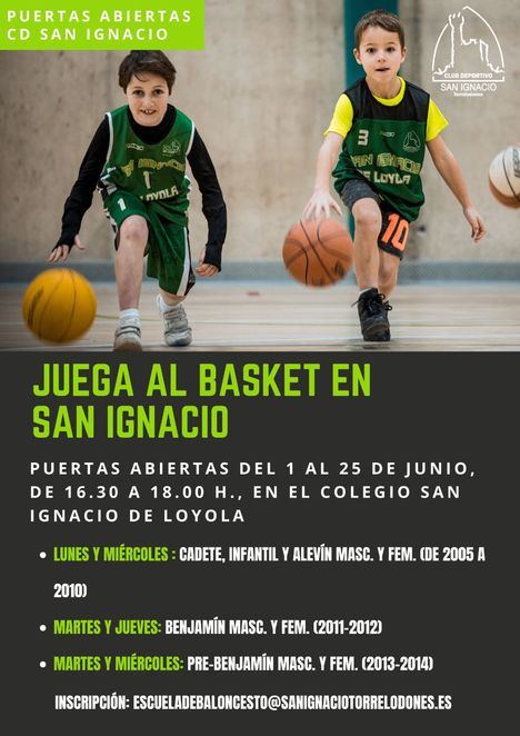 Jornadas de Puertas Abiertas en el Club de Baloncesto del Colegio San Ignacio de Torrelodones