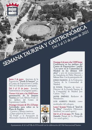 Del 3 al 13 de junio, El Escorial celebra su I Semana Taurina y Gastronómica