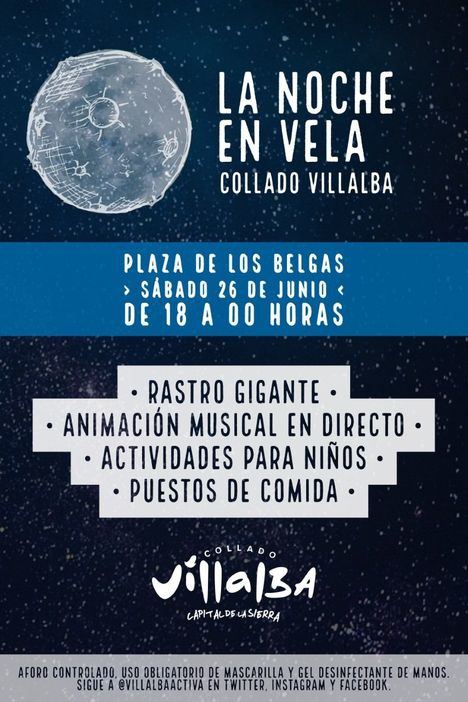 Collado Villalba da la bienvenida al verano con el evento ‘La Noche en Vela’