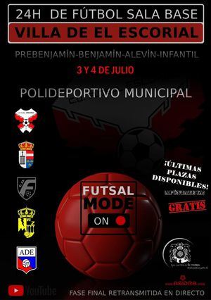 El Escorial organiza la I Edición del Torneo 24 Horas de Fútbol Sala
 