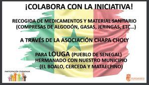 El Boalo recoge material médico para la localidad de Louga, en Senegal