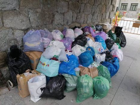 Guadarrama se vuelca con el reciclaje de ropa, superando las 20 toneladas en el primer semestre del año