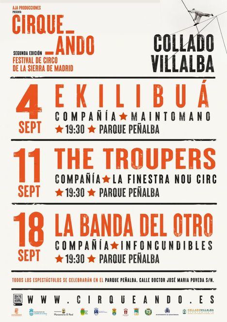 El Festival Cirqueando llega a Collado Villalba con tres espectáculos gratuitos en septiembre