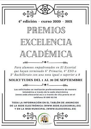 El Escorial convoca la IV Edición de los Premios a la Excelencia Académica