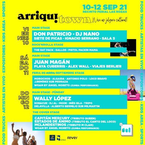 Don Patricio, DJ Nano y Juan Magán, platos fuertes del festival ArriquiTown de Las Rozas