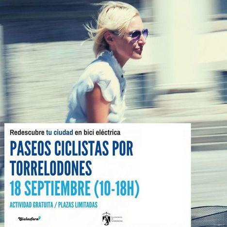 El Ayuntamiento de Torrelodones organiza paseos en bicicleta eléctrica con motivo de la Semana de la Movilidad