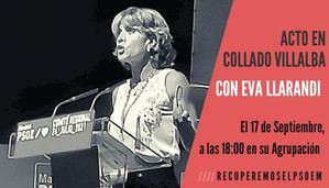 Eva Llarandi, precandidata a la Secretaría General del PSM, visita Collado Villalba este viernes