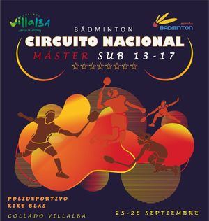 Más de 200 jugadores participarán en el Máster Nacional de Bádminton sub 13 y sub 17 de Collado Villalba