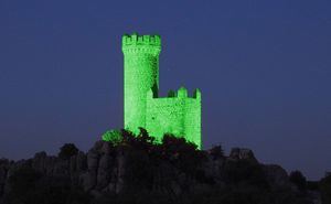 La Torre de los Lodones se tiñe de verde para concienciar sobre el desperdicio alimentario
 