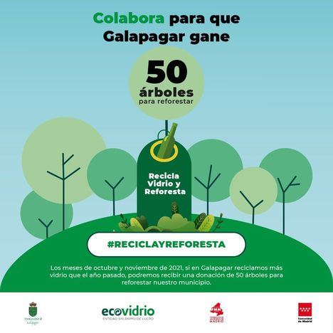 Ecovidrio invita a los vecinos de Galapagar a incrementar el reciclaje de vidrio con ‘Reciclo y Reforesto’