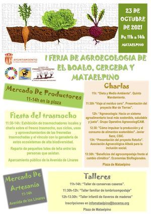 Mataelpino celebra la I Feria de la Agroecología este 23 de octubre
 