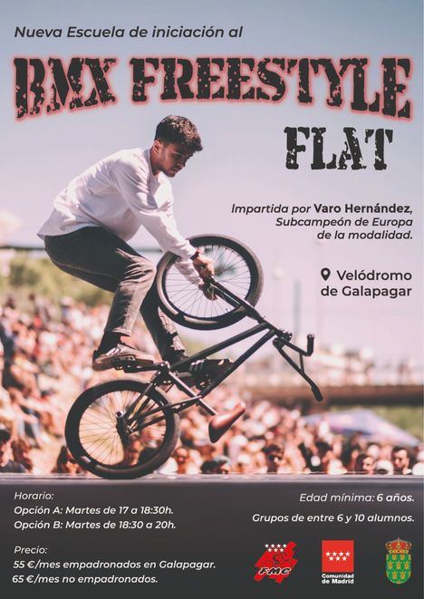 Galapagar crea la primera Escuela de BMX Freestyle Flat, dirigida por Varo Hernández