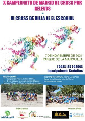 Abiertas las inscripciones para participar en el XI Cross de la Villa de El Escorial