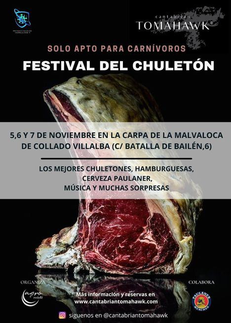La Carpa de la Malvaloca de Collado Villalba acoge este fin de semana el Festival del Chuletón