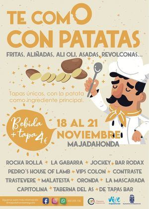 La patata será la protagonista de las nuevas jornadas gastronómicas de Majadahonda