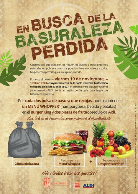 Este viernes, jornada ‘En busca de la Basuraleza perdida’ en Cerceda