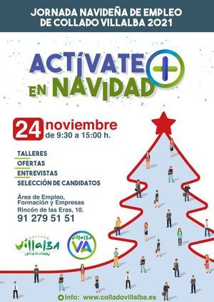 El área de Empleo del Ayuntamiento de Collado Villalba celebra la Jornada ‘Actívate + en Navidad’