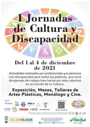 Del 1 al 4 de diciembre Collado Villalba celebra las I Jornadas de Cultura y Discapacidad
