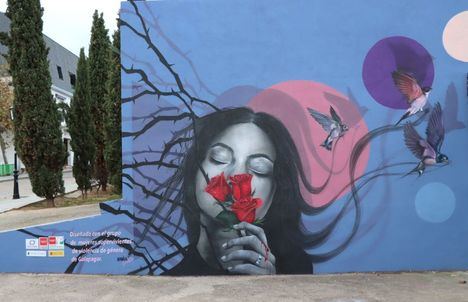 Galapagar inaugura un mural en colaboración con supervivientes de violencia de género