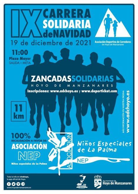 Zancadas Solidarias en Hoyo de Manzanares, este año con La Palma