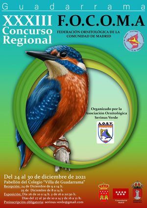 Guadarrama acogerá, desde el 24 de diciembre, el XXXIII Concurso Nacional de Ornitología