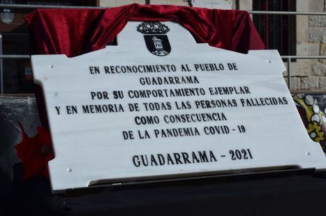 Guadarrama instalará el miércoles 29 de diciembre la placa en homenaje a las víctimas del COVID19