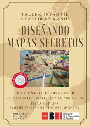 La Biblioteca Ricardo León de Galapagar organiza el taller infantil ‘Diseñando mapas secretos’