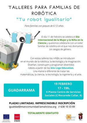 Un taller de robótica para celebrar el Día de la Mujer y la Niña en la Ciencia en la Mancomunidad La Maliciosa