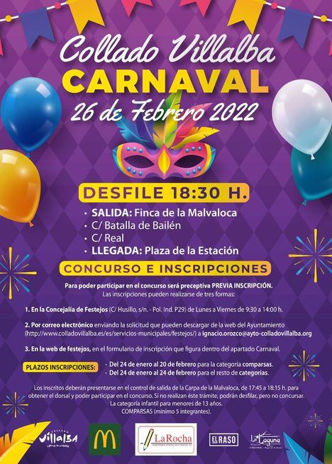 Collado Villalba recupera el desfile y concurso de disfraces por Carnaval