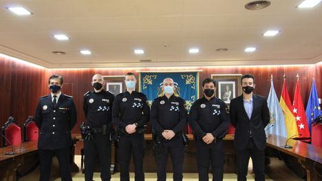 La Policía Local de El Escorial recibe a cuatro nuevos agentes
