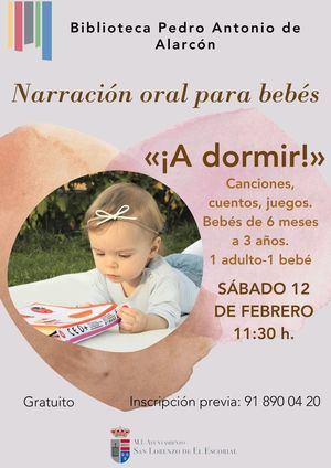 La Biblioteca de San Lorenzo organiza una sesión de narración oral relajante para bebés