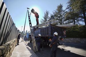 Las Rozas retira en Las Matas 1.678 metros de cableados eléctricos aéreos
 