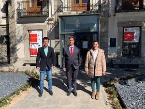 El viceconsejero de Administración Local, José Antonio Sánchez, visita El Escorial