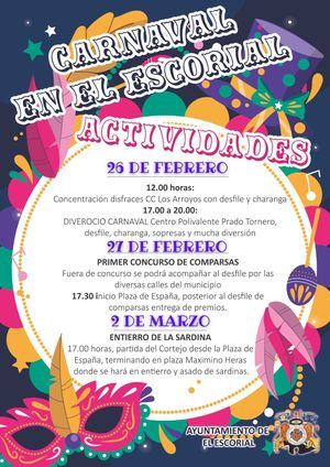 El Carnaval vuelve este fin de semana a las calles de El Escorial