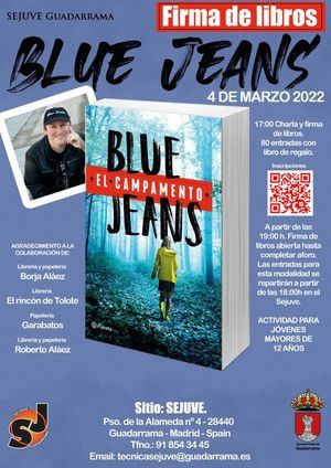 El escritor Blue Jeans mantendrá un encuentro con lectores en Guadarrama el viernes 4 de marzo
